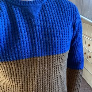 Color block waffle knit sweater from JackThreads